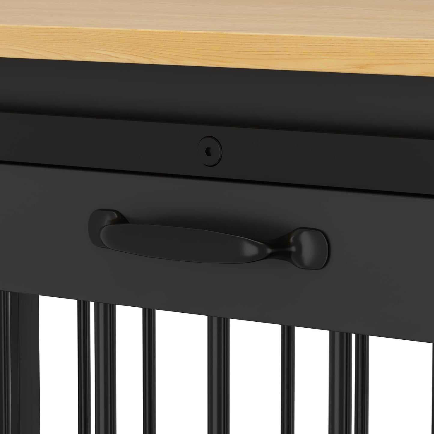 Pet Residence with Iron Tube Reinforcement Stylish & Sturdy Dog Crate