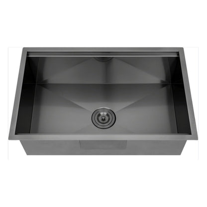 CB HOME 32'' Undermount Gold Kitchen Sink, Drop in Black/Stainless Steel Kitchen Sink, Single Bowl Kitchen Sink with Accessories
