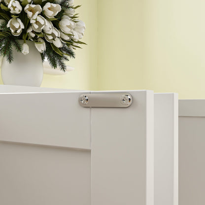 Double Pet Privacy Washroom Cat Litter Box Concealment Furniture