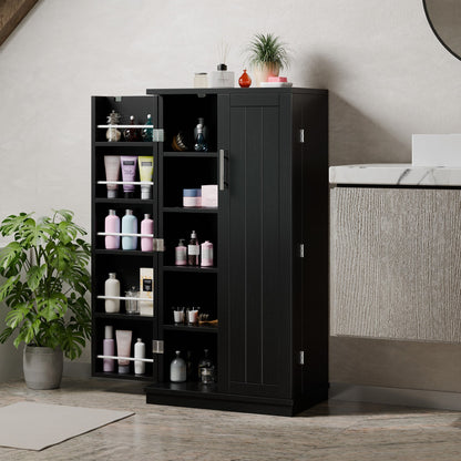 Futzca 47in Pantry Cabinet, Wooden Kitchen Storage Cabinets