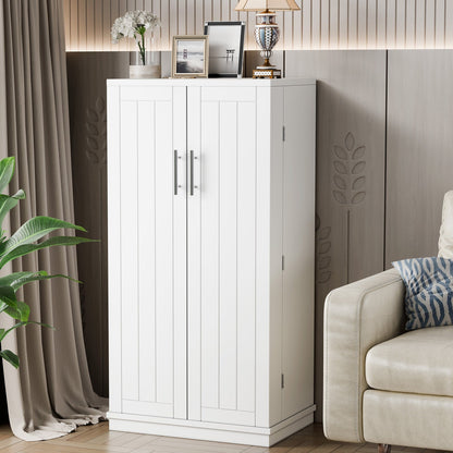 Futzca 47in Pantry Cabinet, Wooden Kitchen Storage Cabinets