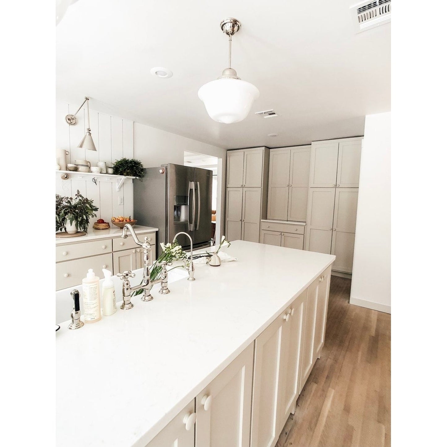 Heritage Bridge Kitchen Faucet with Brass Sprayer