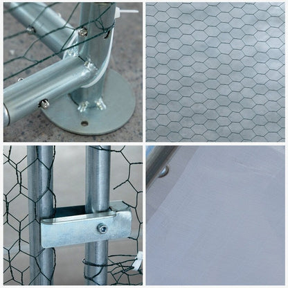 Large Metal Chicken Coop Walk-in Poultry Cage