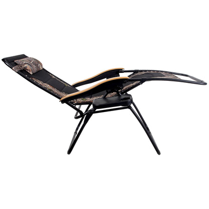 Oversize XL Padded Zero Gravity Lounge Chair Wider Armrest Adjustable Recliner with Cup Holder - N/A