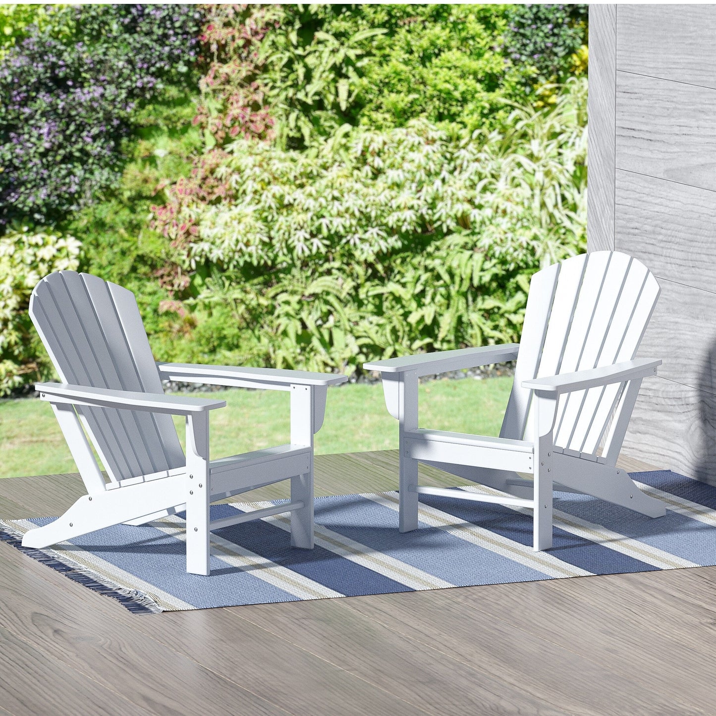 Polytrends Altura Outdoor Eco-Friendly All Weather Poly Patio Adirondack Chair (Set of 2)
