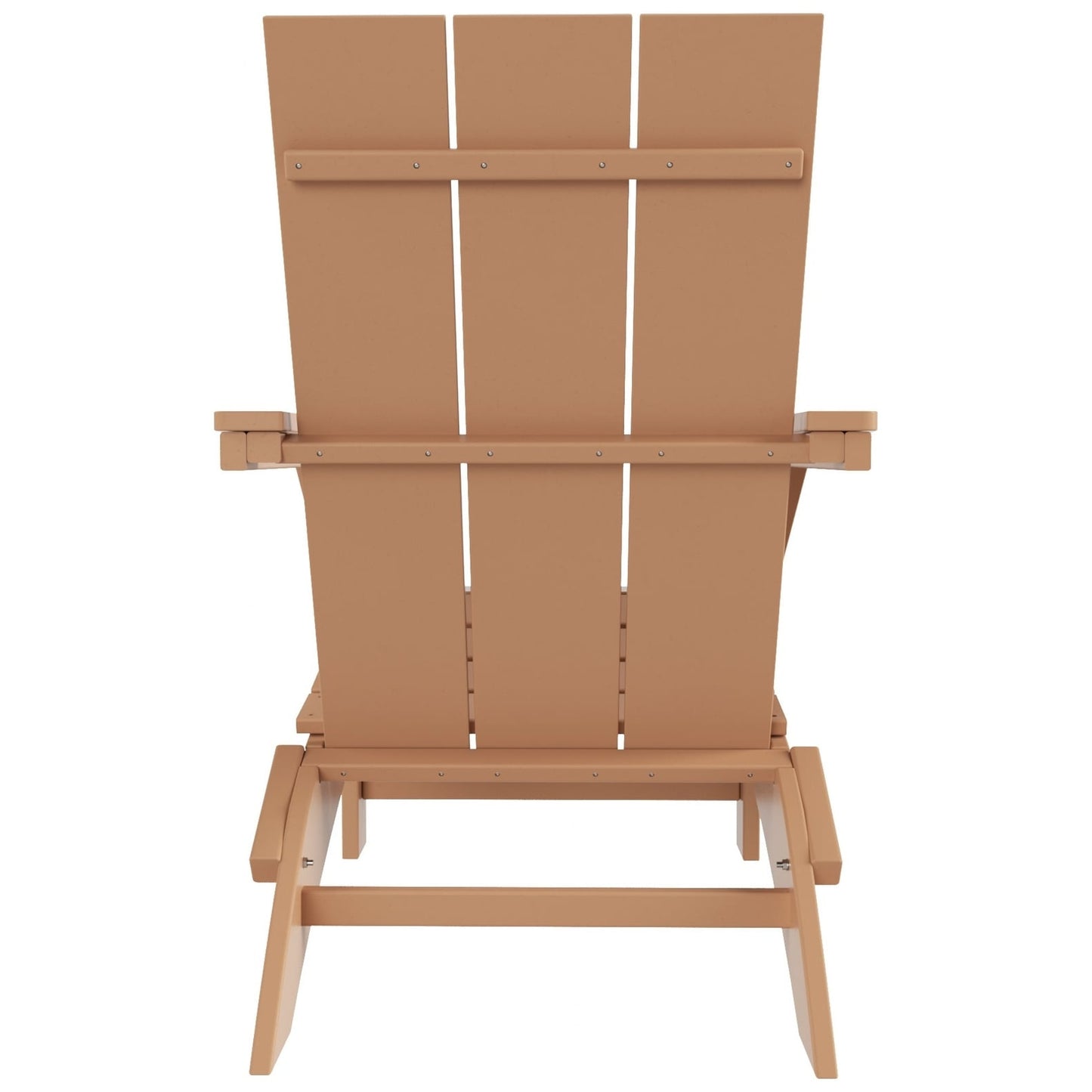 Polytrends Shoreside Modern Eco-Friendly All Weather Commercial-Residential Folding Adirondack Chair