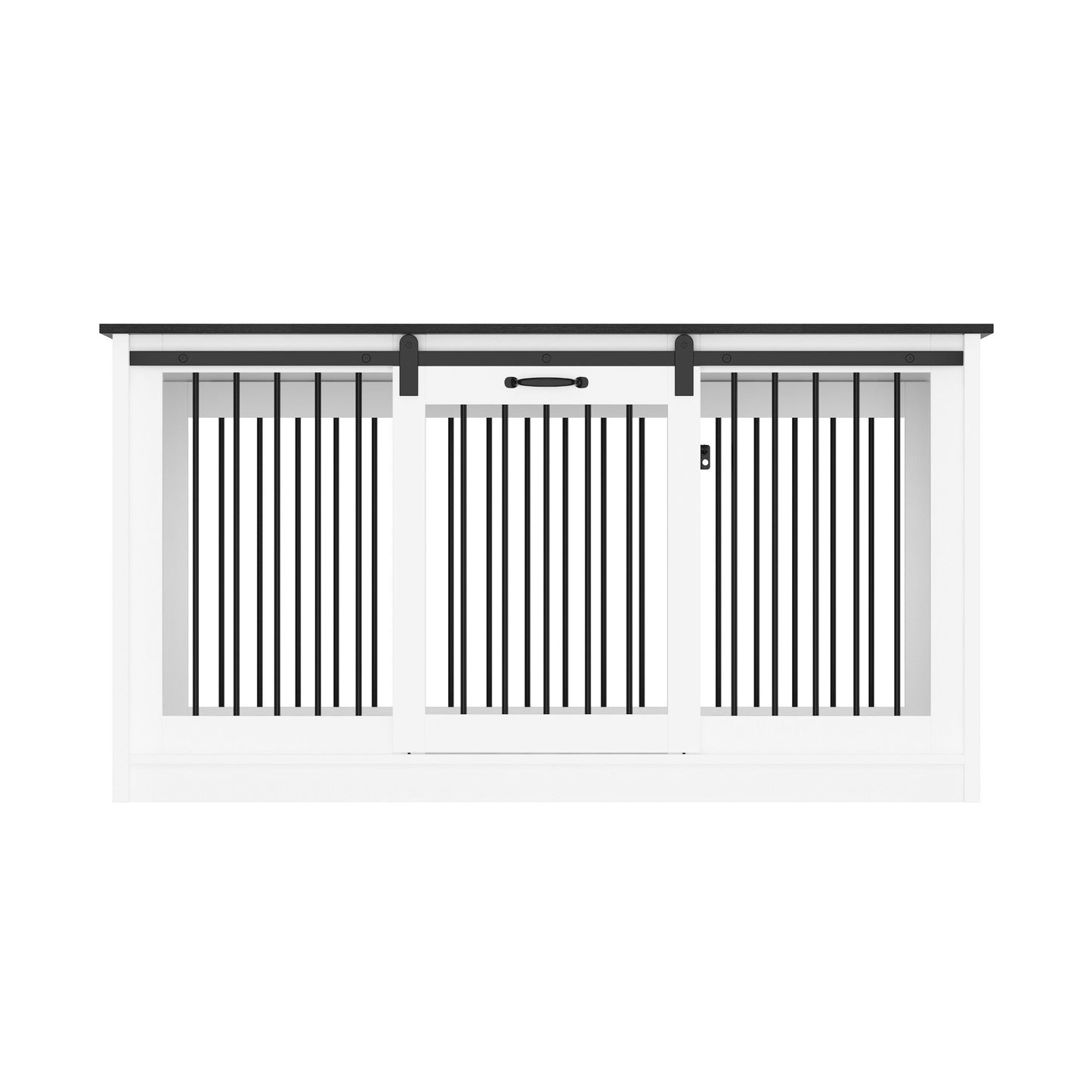 Pet Residence with Iron Tube Reinforcement Stylish & Sturdy Dog Crate